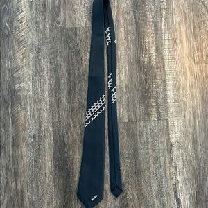 Elegant German designer Navy Tie with Subtle Pattern